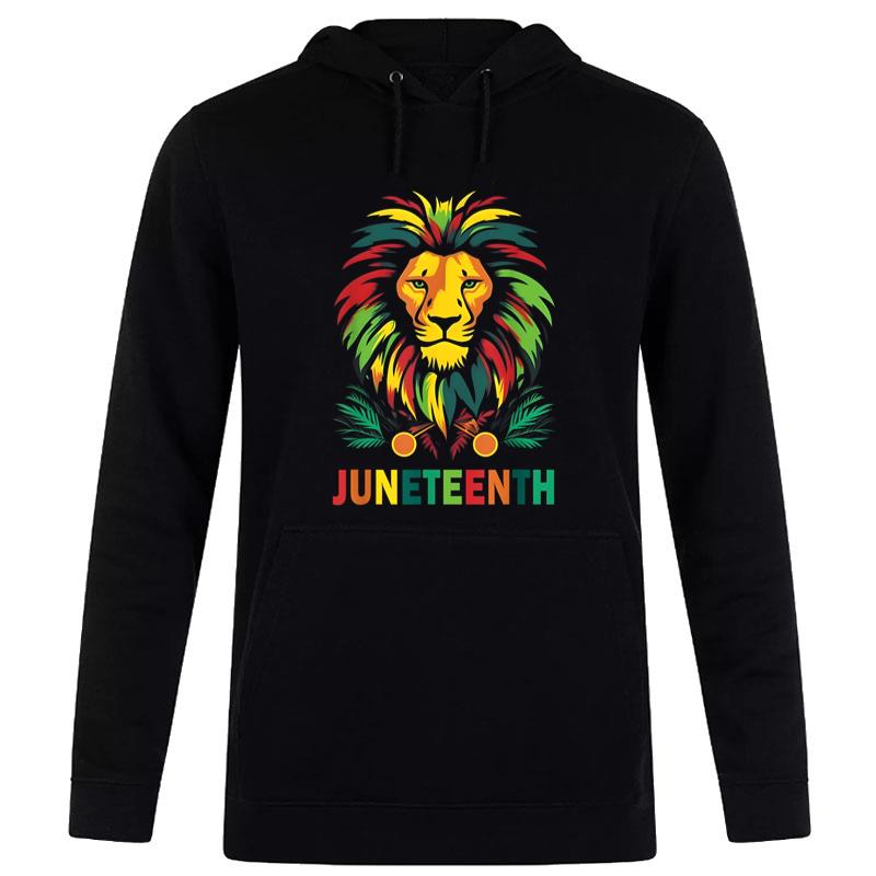 Juneteenth Lion Cool Black History Month African American Hoodie