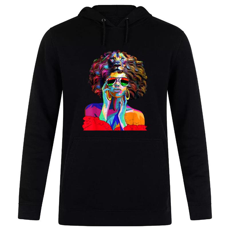 Juneteenth Melanin Black Afro Hair Pop Art Hoodie