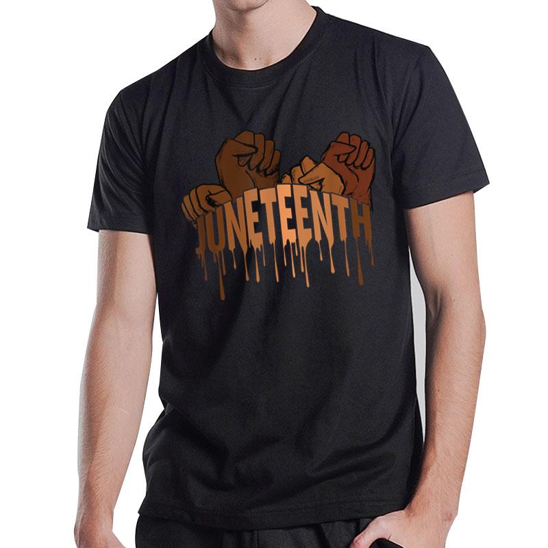 Juneteenth Melanin Tee 19Th June 1865 Black History T-Shirt