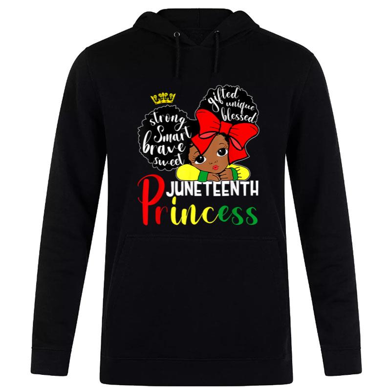 Juneteenth Princess Black Afro American Freedom Hoodie