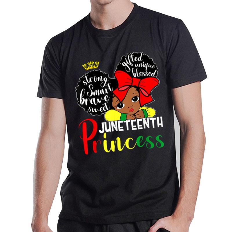 Juneteenth Princess Black Afro American Freedom T-Shirt