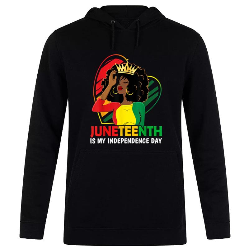 Juneteenth Queen African American Black Hoodie