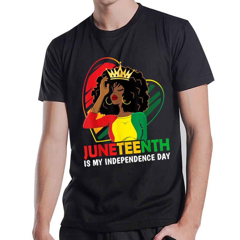 Juneteenth Queen African American Black T-Shirt