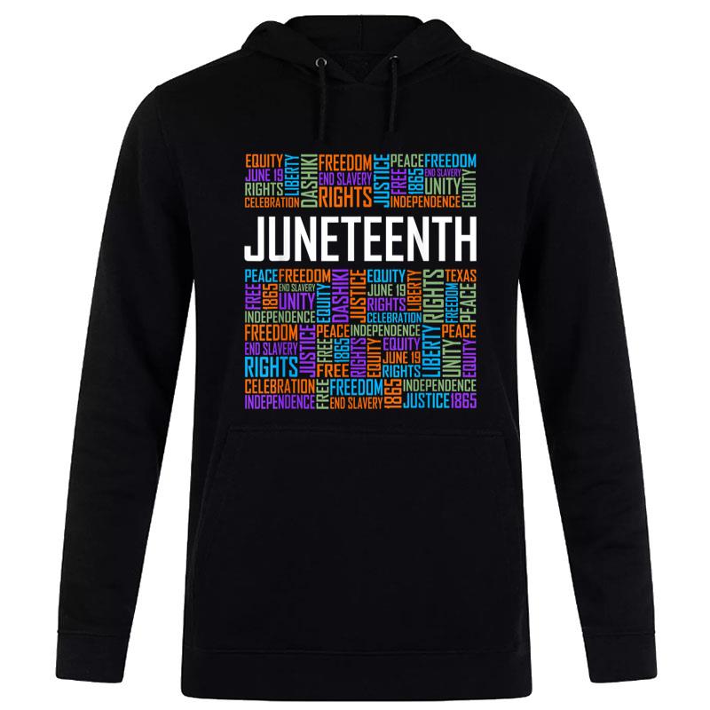 Juneteenth Rds Black History Afro American African Freedom Hoodie