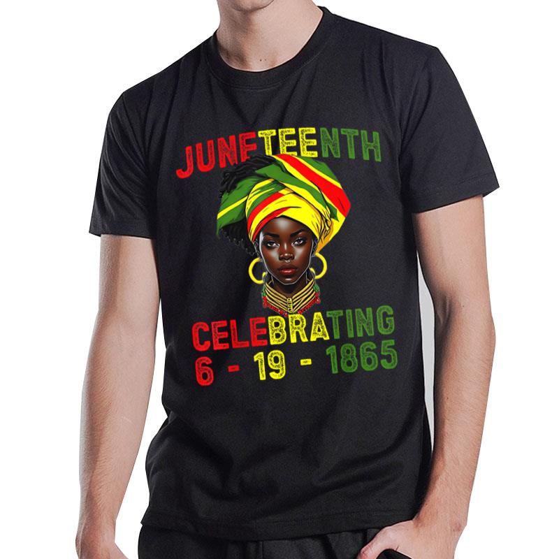 Juneteenth Usa African American Melanin Black History Month T-Shirt