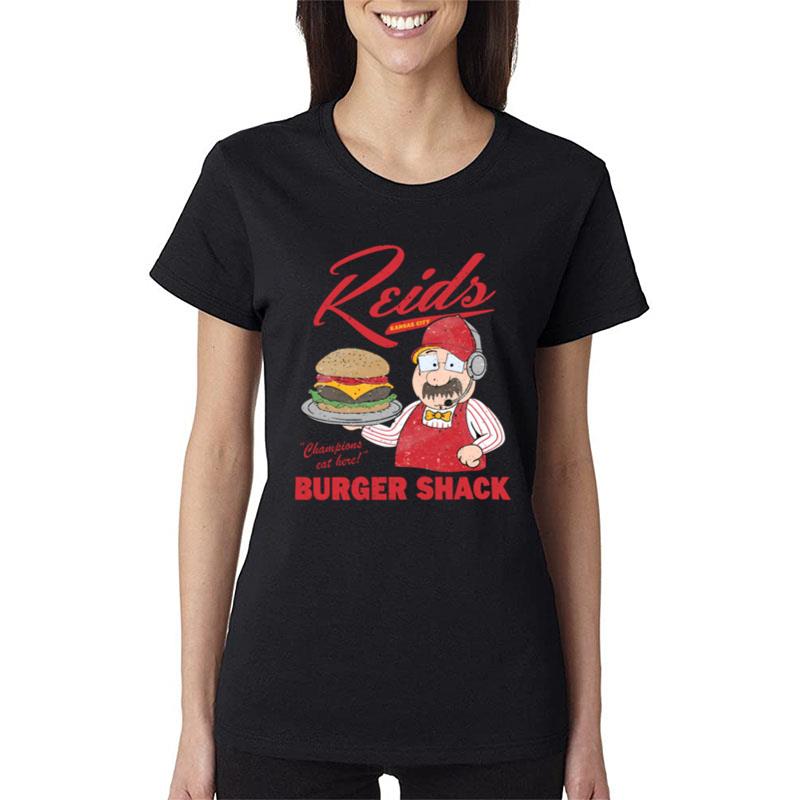 Kansas City Champions Eat Here Burger Shack Women T-Shirt