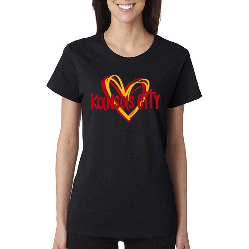 Kansas City Retro Vintage Love Heart Kc Kansas City Fans Women T-Shirt