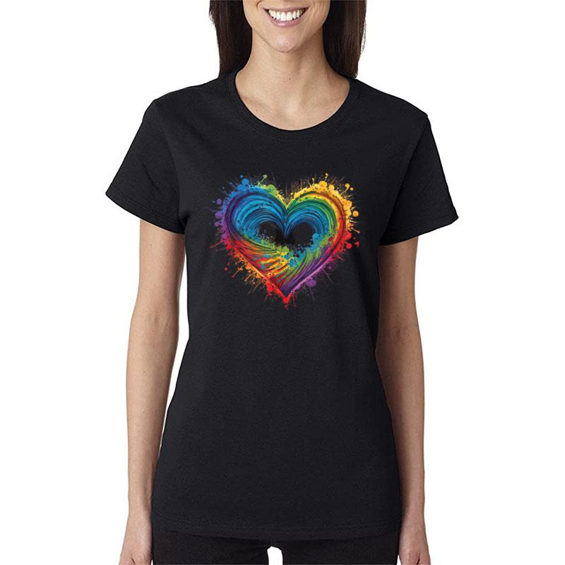 Kids Tie Dye Heart Valentines Day Graphic Girls Toddler Boys Women T-Shirt