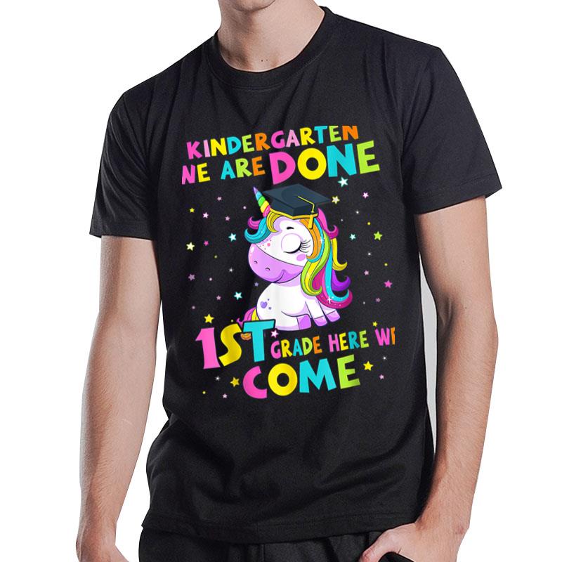 Kindergarten Graduation Magical Unicorn For Girls Graduate T-Shirt