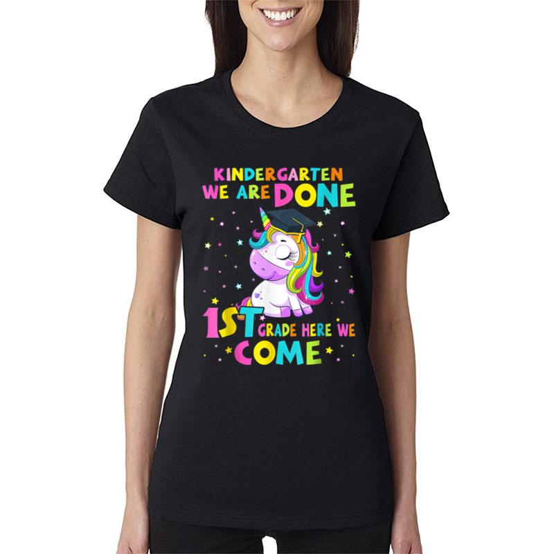 Kindergarten Graduation Magical Unicorn For Girls Graduate Women T-Shirt