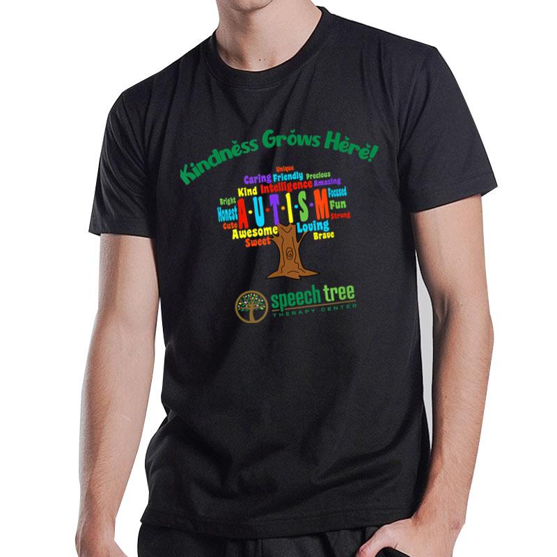 Kindness Grows Here Autism T-Shirt