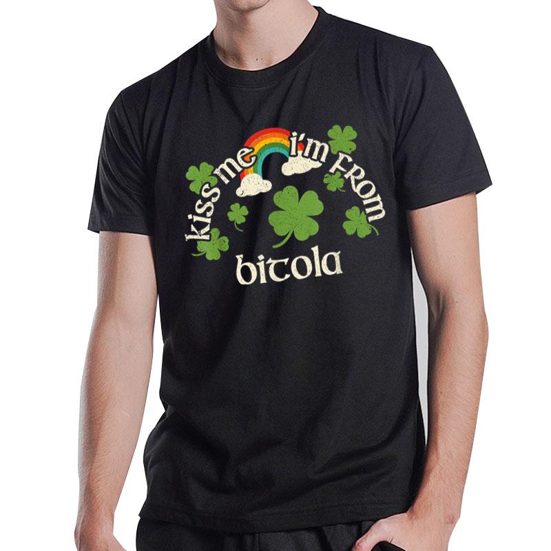 Kiss Me Shamrock City St. Patrick'S Day Bitola T-Shirt