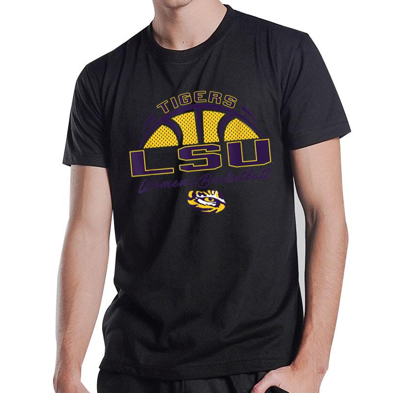 LSU Tigers Women's Basketball Swish Logo Officially Licensed T-Shirt