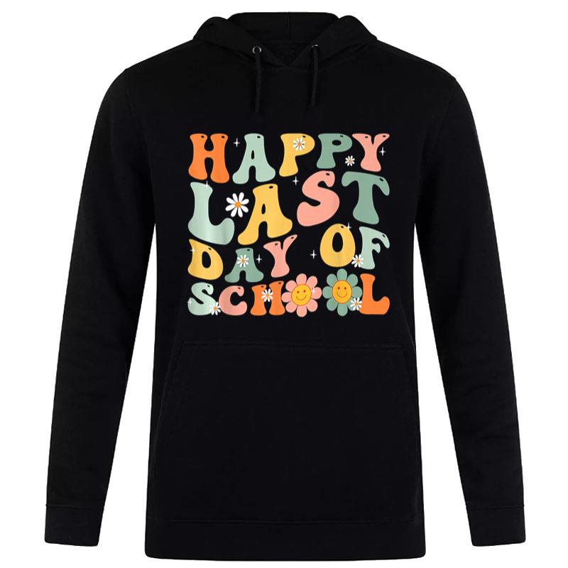 Last Day Of School Teachers Student Graduation Retro Groovy Women T-Shirt