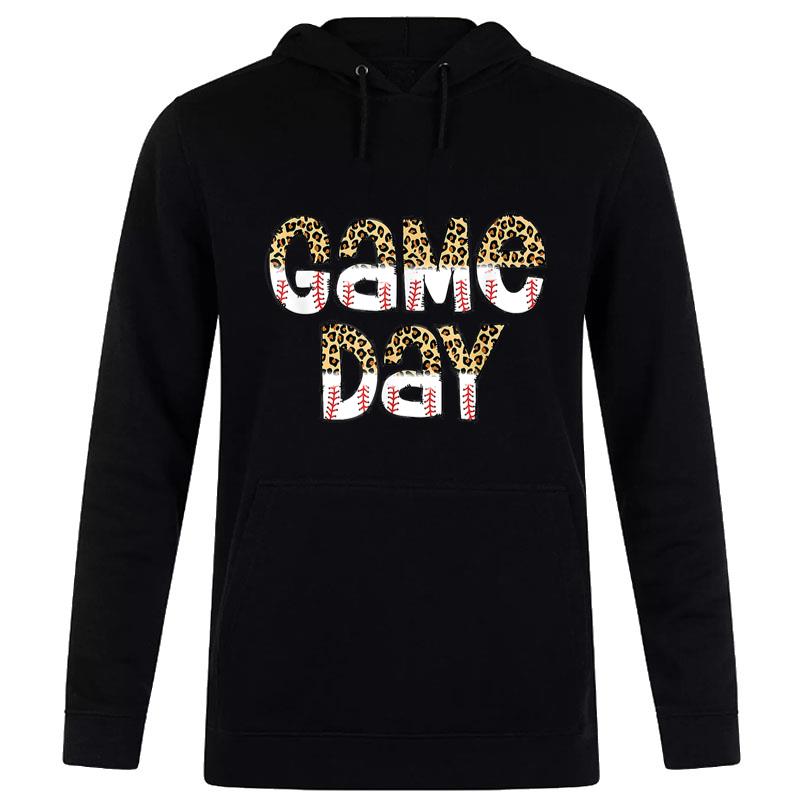 Leopard Baseball Game Day Vibes Baseball Mom Game Day Women T-Shirt