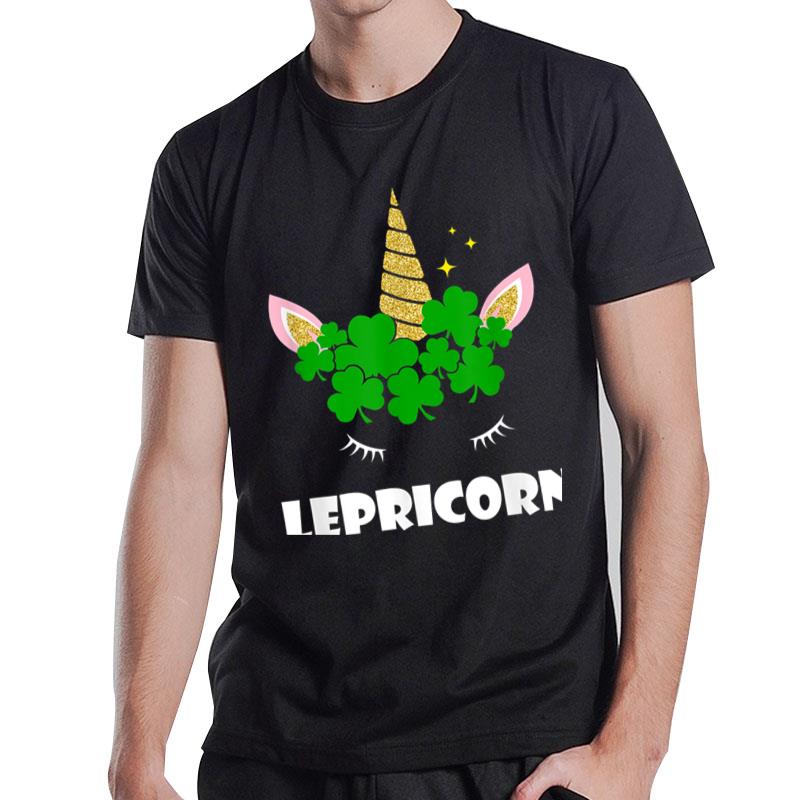 Lepricorn Unicorn Shamrock Green Clover Boy Girl T-Shirt