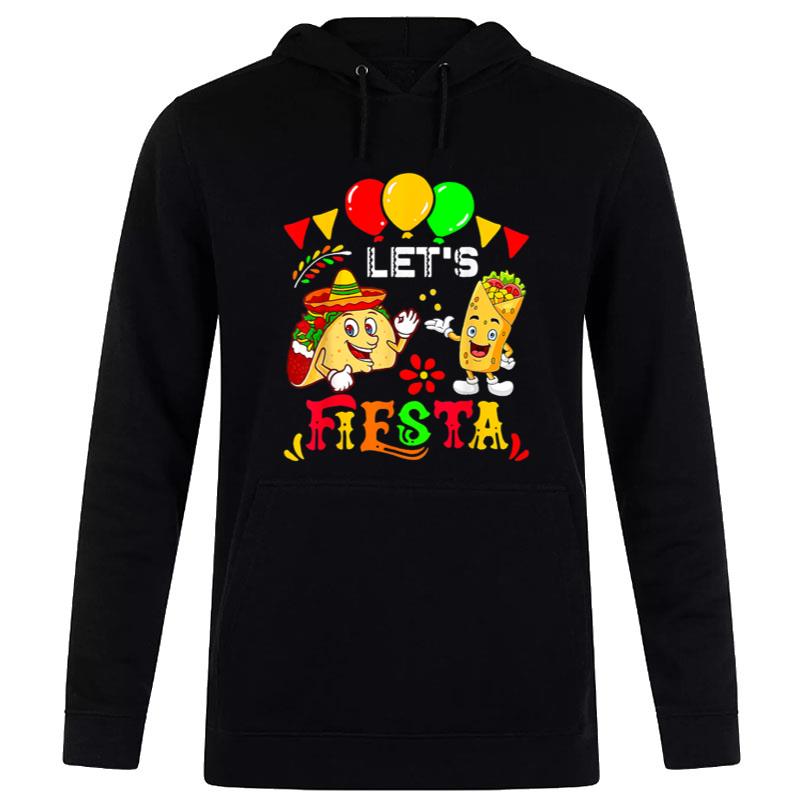 Let's Fiesta Burrito And Tacos Cinco De Mayo Mexican Party Women T-Shirt