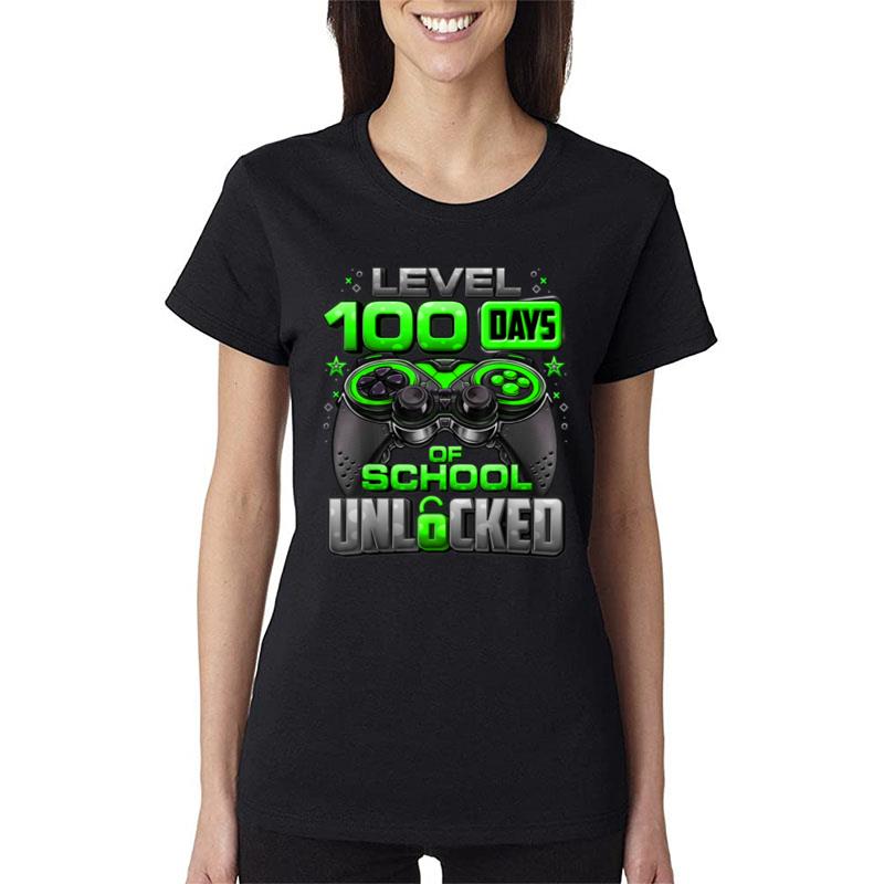 Level 100 Days Of School Unlocked Boys 100Th Day Of School Ver 2 Women T-Shirt