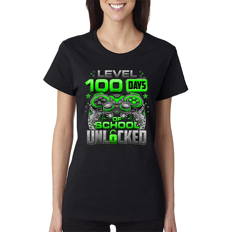 Level 100 Days Of School Unlocked Boys 100Th Day Of School Ver 3 Women T-Shirt