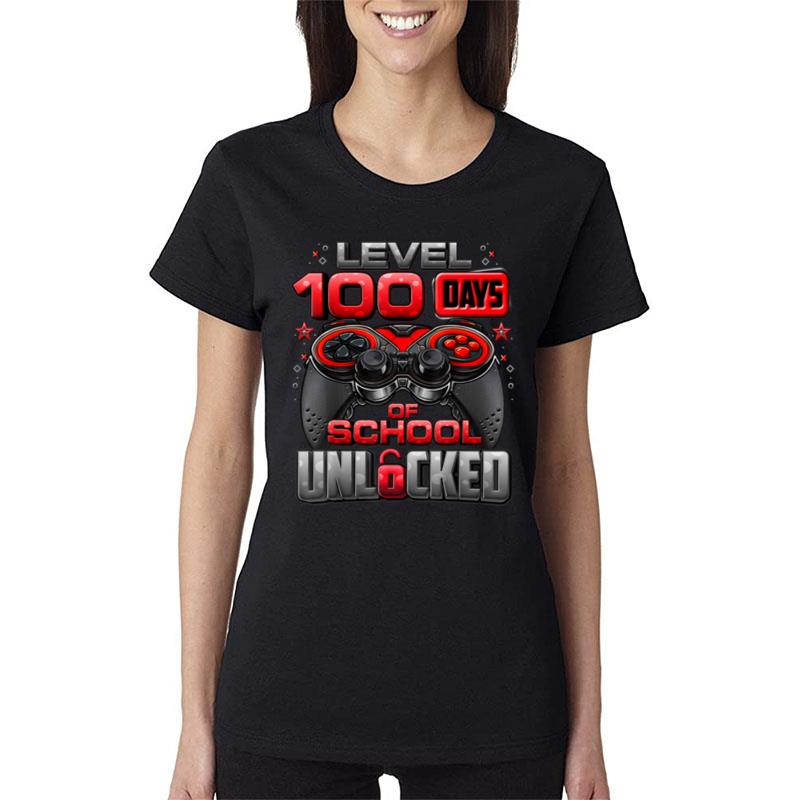 Level 100 Days Of School Unlocked Boys 100Th Day Of School Ver 4 Women T-Shirt