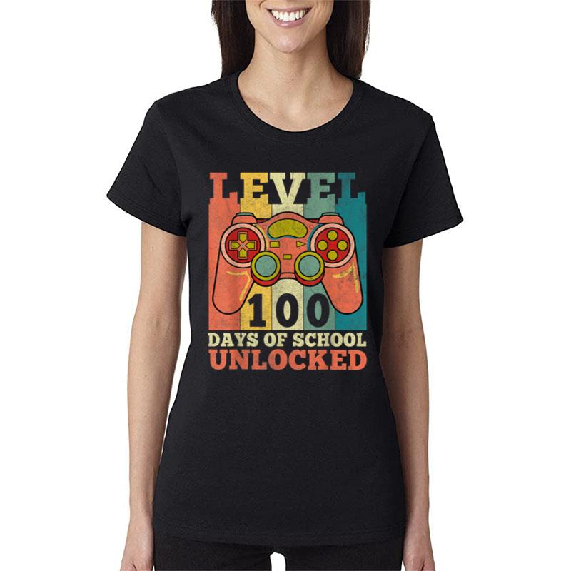 Level 100 Days Of School Unlocked Boys 100Th Day Of School Ver 5 Women T-Shirt