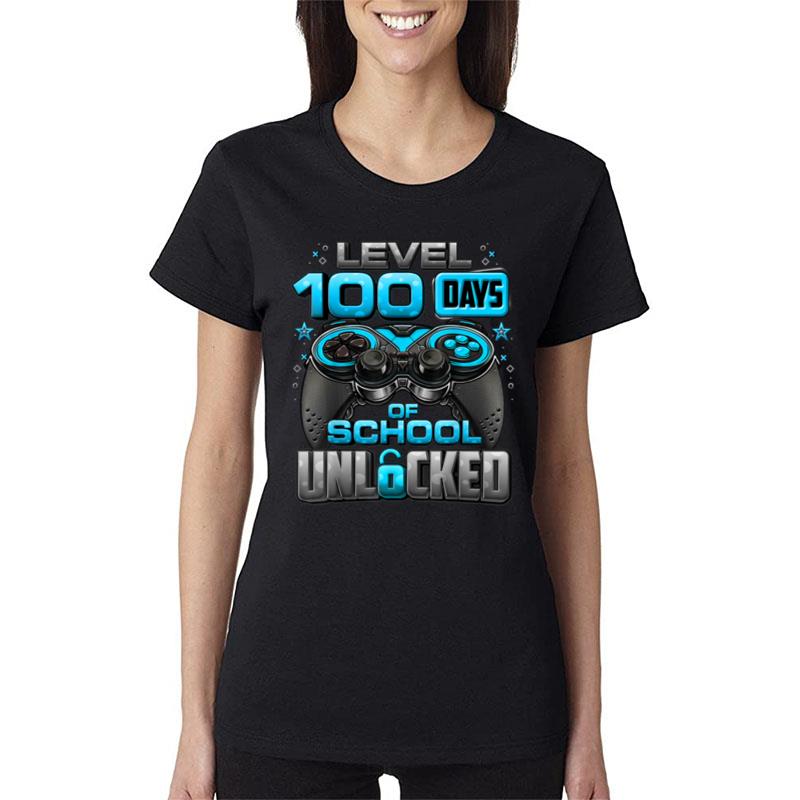 Level 100 Days Of School Unlocked Boys 100Th Day Of School Ver 6 Women T-Shirt