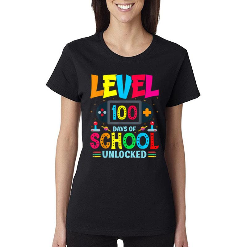 Level 100 Days Of School Unlocked Boys 100Th Day Of School Ver 7 Women T-Shirt