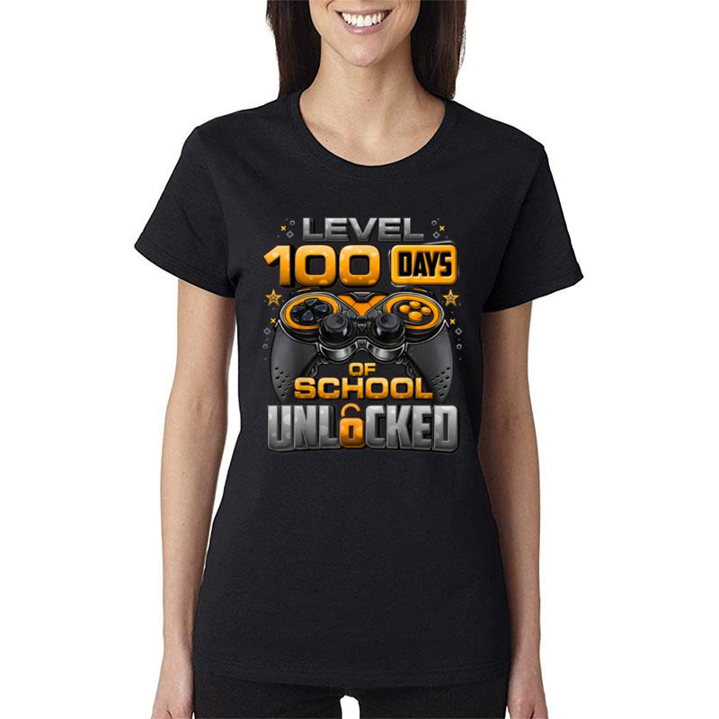 Level 100 Days Of School Unlocked Boys 100Th Day Of School Women T-Shirt