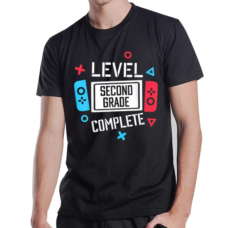 Level 2nd Grade Complete Video Game Happy Last Day Of School T-Shirt