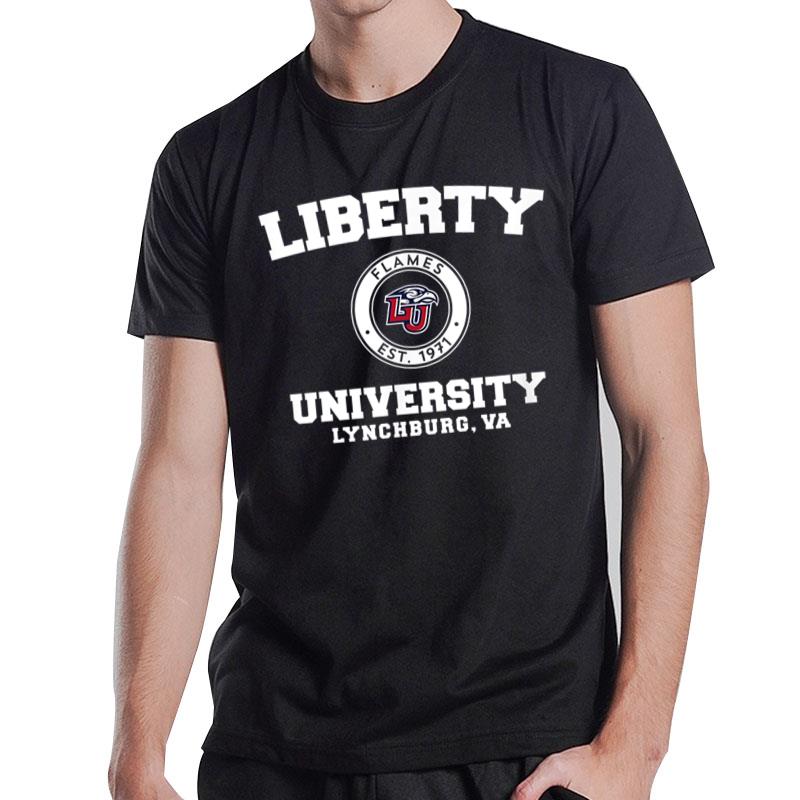 Liberty University Flames Circle Logo T-Shirt