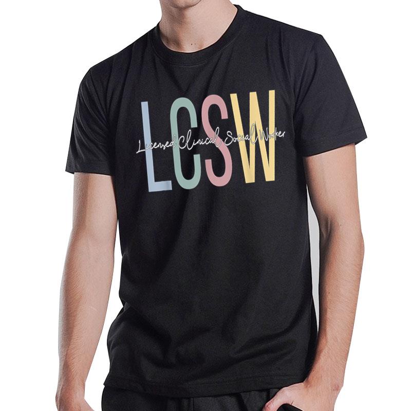 Licensed Clinical Social Worker Boho LCSW Gift T-Shirt