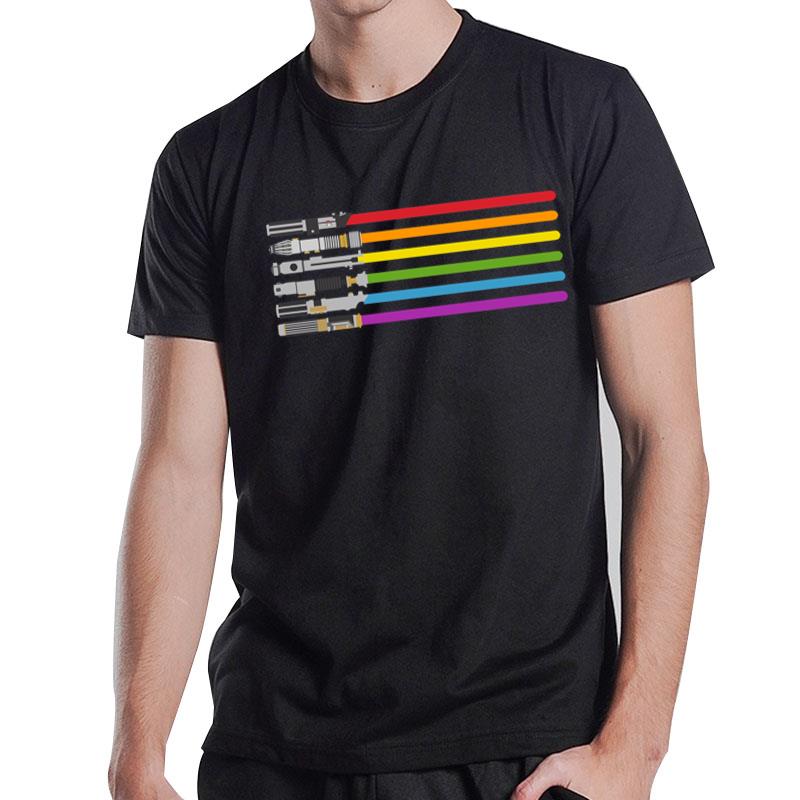 Lightsaber Rainbow T-Shirt