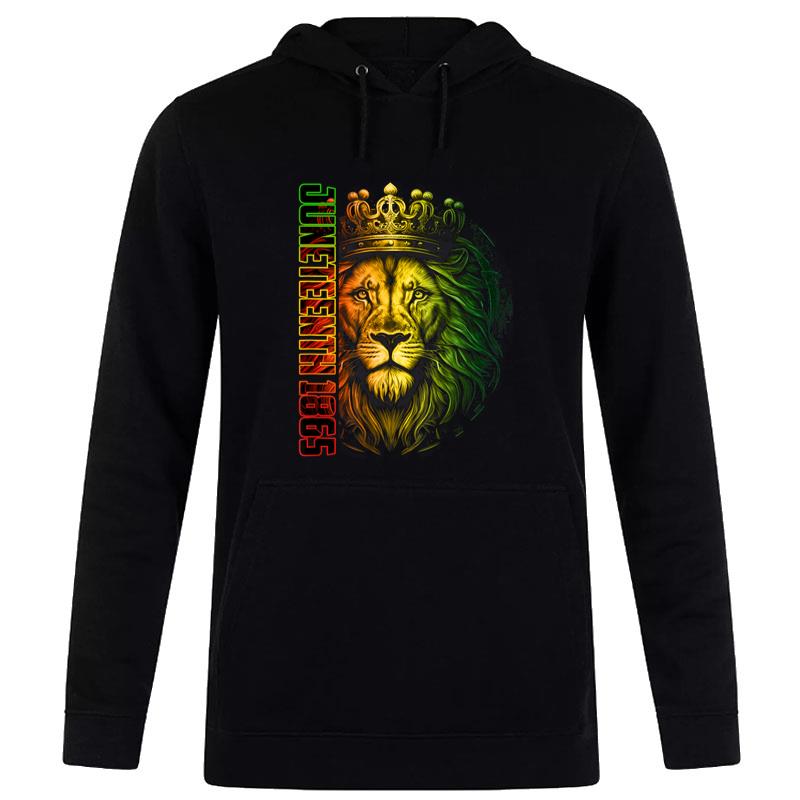 Lion Juneteenth African American Freedom Black History Hoodie