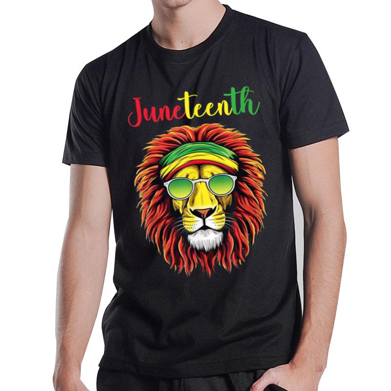 Lion Juneteenth Dress Black History Freedom T-Shirt