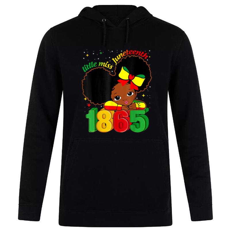 Little Miss Juneteenth 1865 Black Melanin Toddler Hoodie