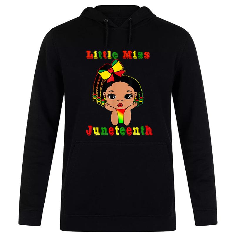 Little Miss Juneteenth Black Daughter Baby Black Hoodie