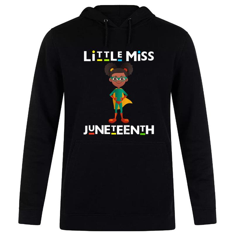 Little Miss Juneteenth Black Melanin Cute Toddler Hoodie