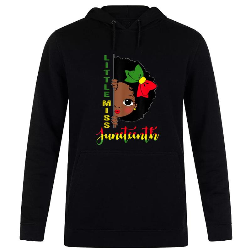 Little Miss Juneteenth Toddler Black History Month Hoodie