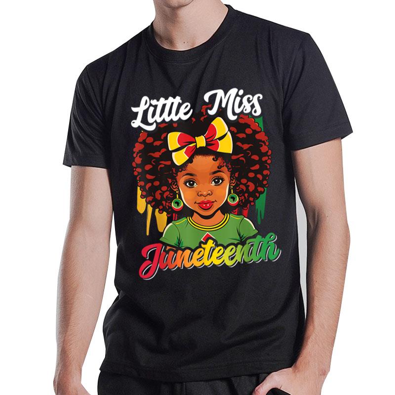 Little Miss Juneteenth Toddler Black History T-Shirt