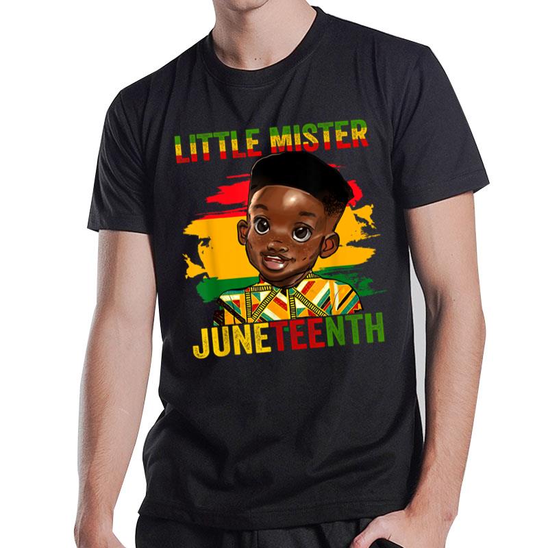 Little Mister Juneteenth African Black Toddler T-Shirt