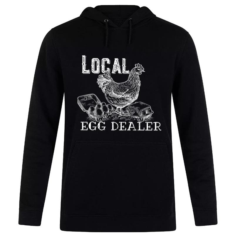 Local Egg Dealer Funny Bleached Chicken Lover Farm Farmer Women T-Shirt