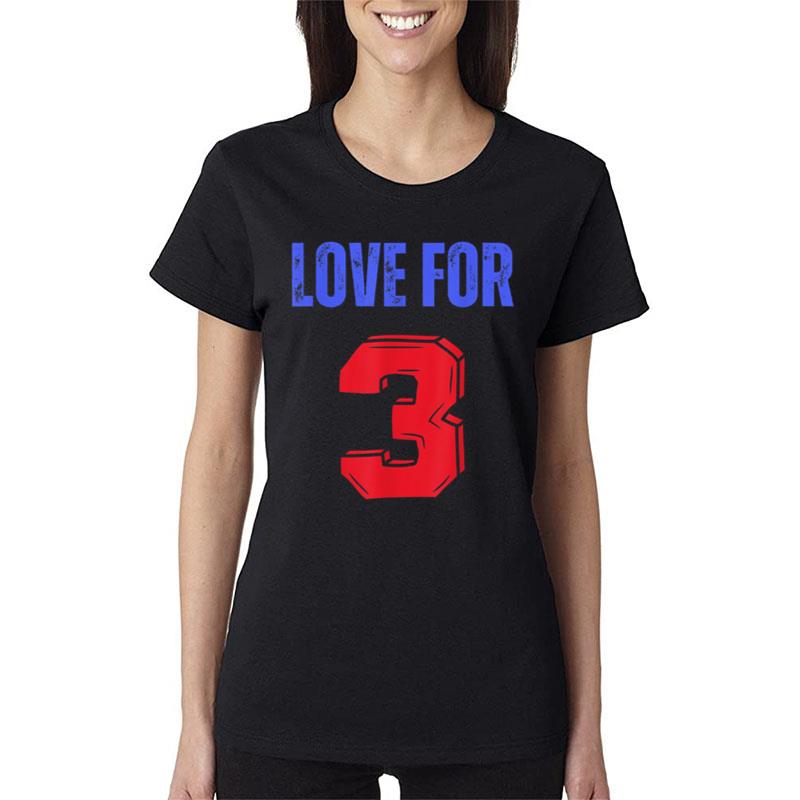 Love For 3 Damar We Are With You Damar Women T-Shirt