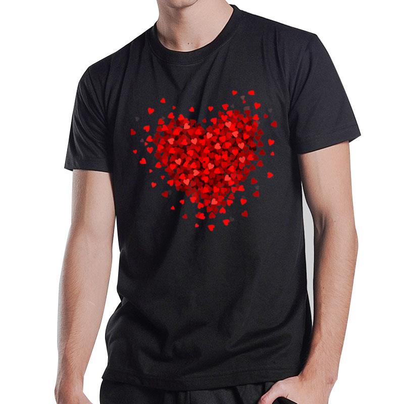 Love Heart Graphic Valentine'S Day For Womens T-Shirt