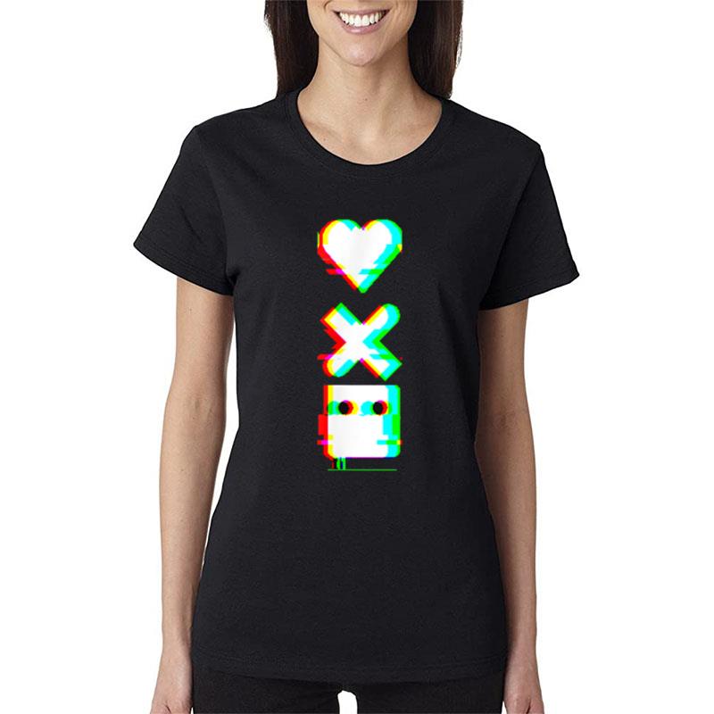 Love Of Death And Robots Glitch Women T-Shirt