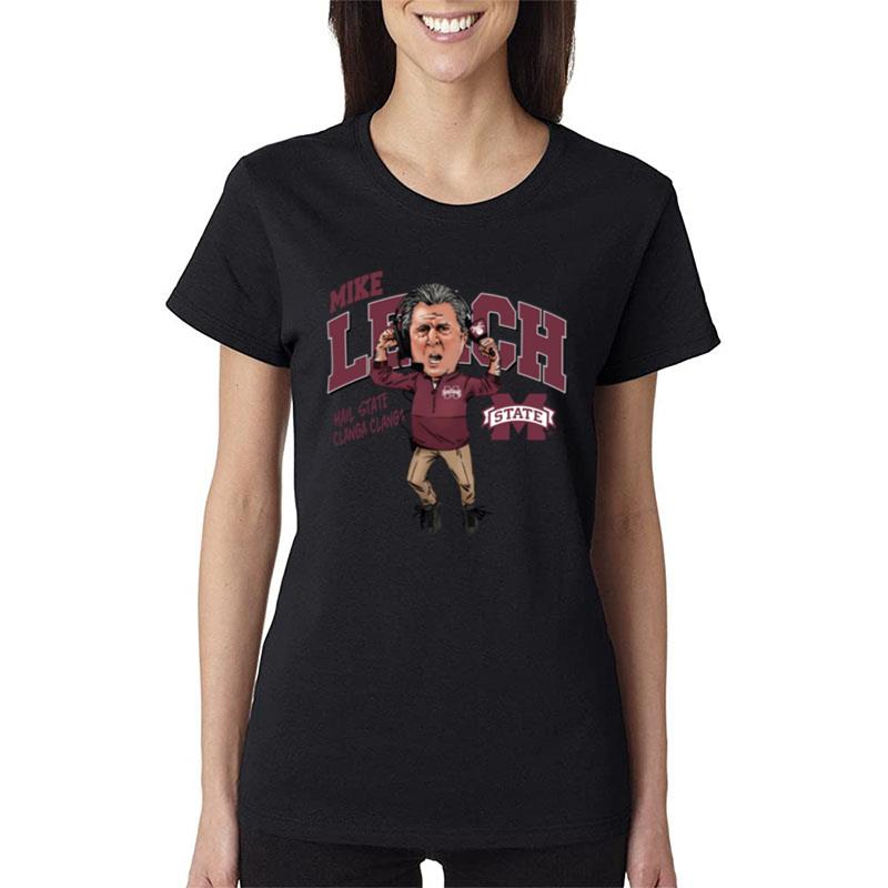 Msu-Mike Leach Caricature B-Unlimited Women T-Shirt