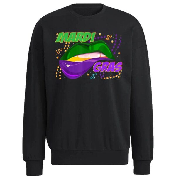 Mardi Gras Lips Queen Carnival Costume Funny Sweatshirt