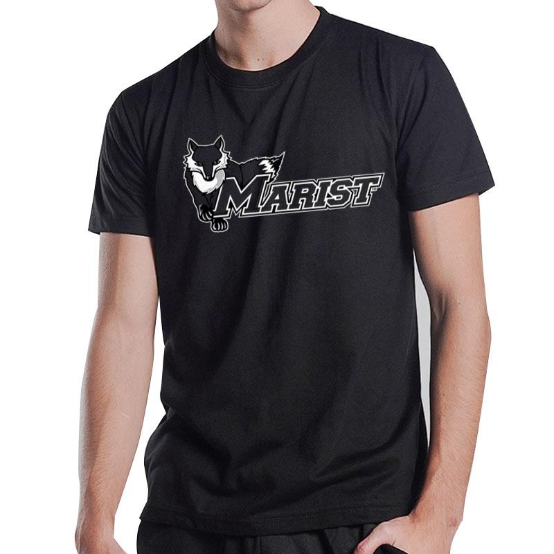 Marist College Red Foxes Distressed Primary T-Shirt