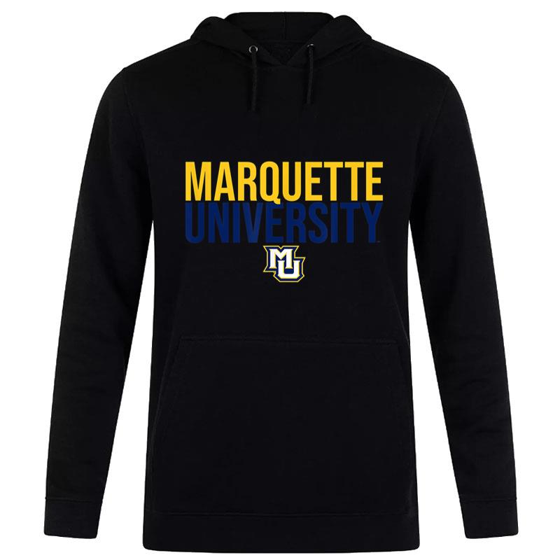 Marquette University Golden Eagles Stacked Women T-Shirt