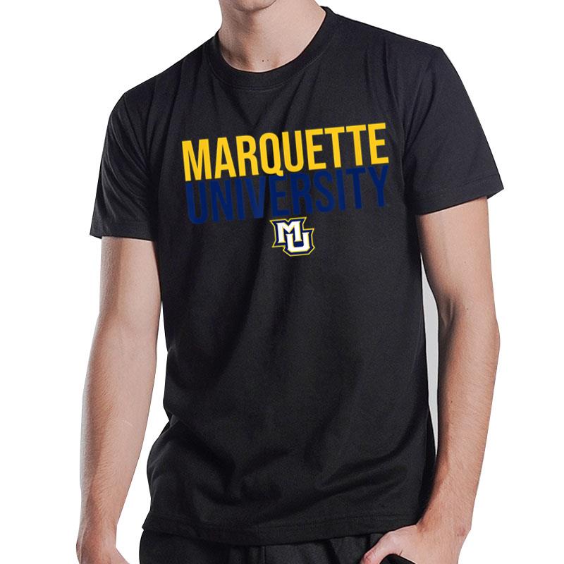 Marquette University Golden Eagles Stacked T-Shirt