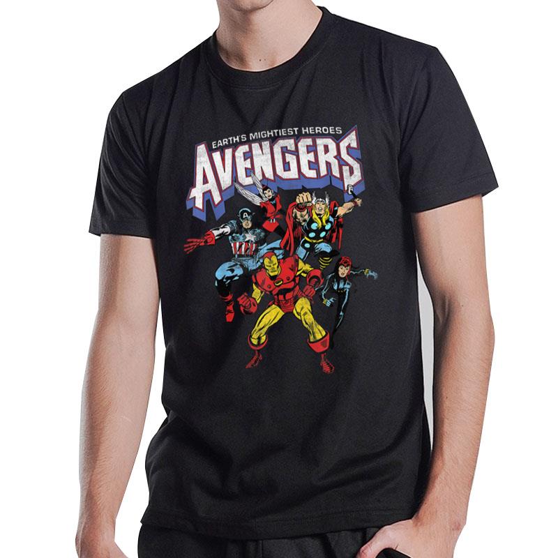 Marvel Avengers Classic Vintage Group Shot T-Shirt